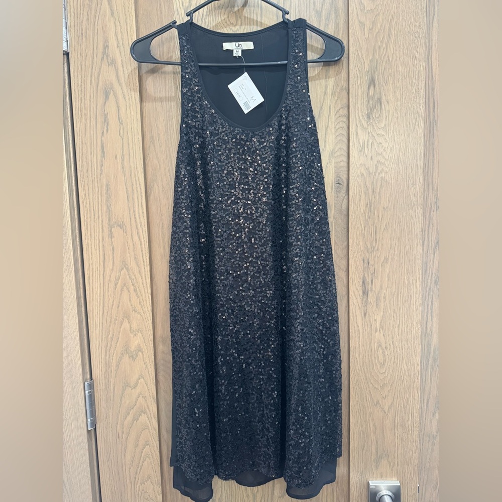 Ya Los Angeles Black Sequins Dress